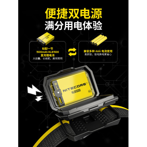 [2026新品]NITECORE奈特科爾HA25UHE戶外登山徒步強光頭燈ha25