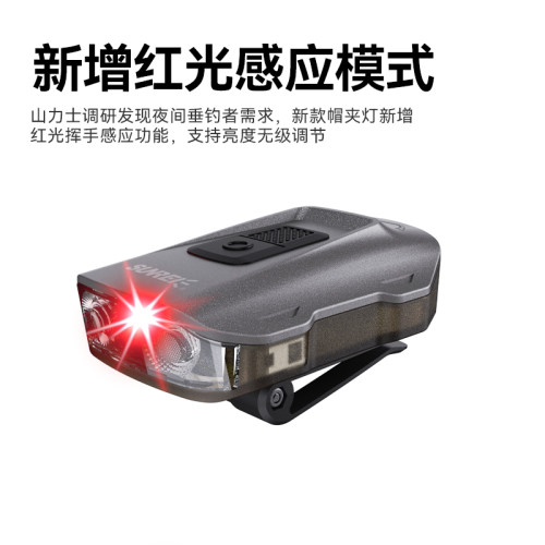 2026新款山力士H480帽夾燈感應燈超亮頭燈夜釣燈帽簷燈釣魚高亮燈 2026新款山力士H480帽夾燈感應燈超亮頭燈夜釣燈帽簷燈釣魚高亮燈