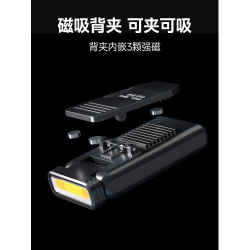 LEM頭燈釣魚專用強光充電超亮超長續航夜釣感應帽夾燈磁吸工作燈