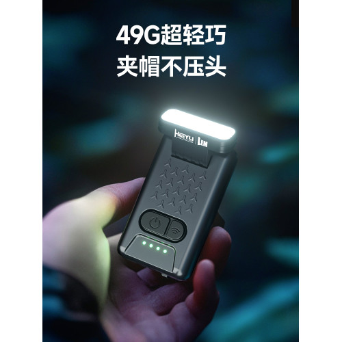 LEM頭燈釣魚專用強光充電超亮超長續航夜釣感應帽夾燈磁吸工作燈