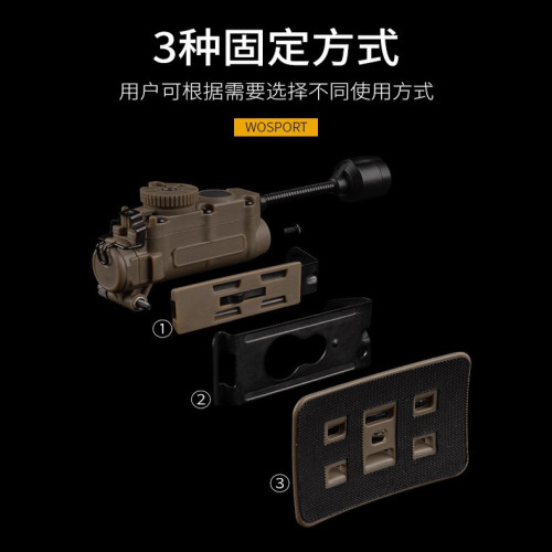 WoSporT沃斯柏 響尾蛇多用途頭盔燈 紅綠藍光白光 IR識別信號燈
