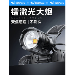 2026新款頭燈強光超亮充電戶外趕海夜釣釣魚專用感應頭戴式手電筒