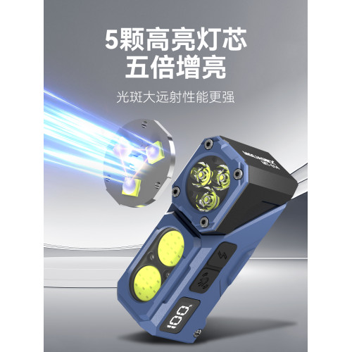 銘久2026新款頭燈強光超亮頭戴式感應夜釣釣魚專用戶外登山照明燈