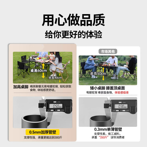 戶外折疊桌子蛋卷桌露營裝備全套野餐可攜式庭院擺攤合金露營桌椅 戶外折疊桌子蛋卷桌露營裝備全套野餐可攜式庭院擺攤合金露營桌椅