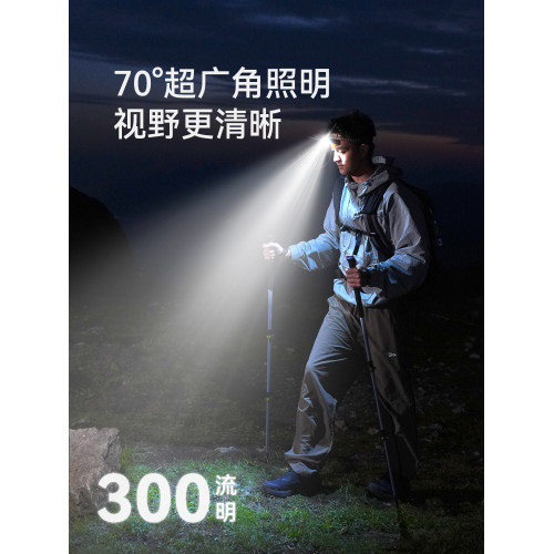 原始人2026新款頭燈強光充電超亮釣魚專用頭戴式超長續航夜釣登山