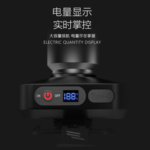 強光頭燈戶外照明白雷射燈芯頭燈伸縮變焦帶數顯長續航頭燈
