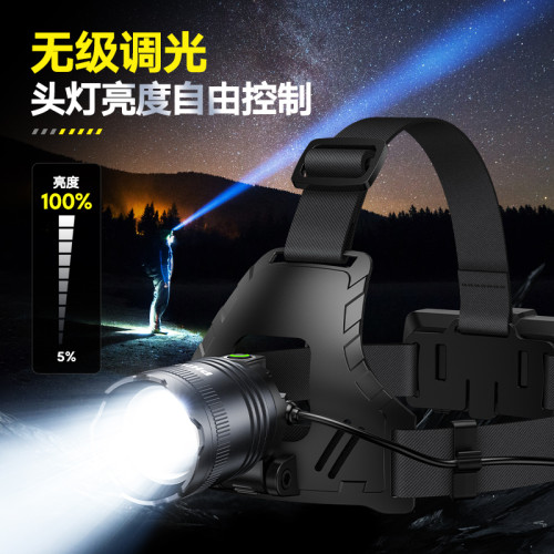 飛利浦頭燈強光充電超亮頭戴式手電筒釣魚小型輕便長續航戶外礦燈