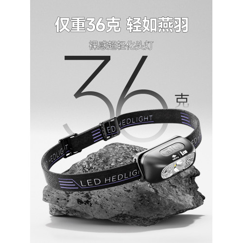 LEM頭燈釣魚專用強光超亮長續航感應夜釣燈戶外登山頭戴式照明燈
