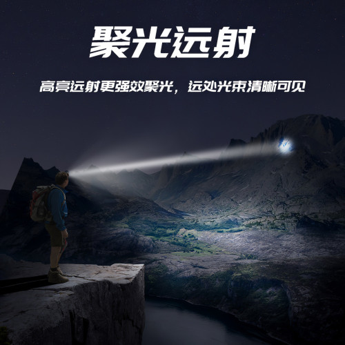 久量頭燈強光超亮充電續航超長鋰電夜釣魚專用頭戴式登山照明工地
