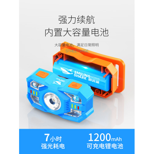 兒童頭燈趕海專用戶外登山2025新款強光超亮頭戴式照明燈充電續航