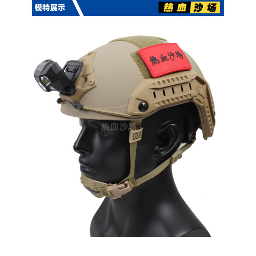 戰術頭盔頭燈 多檔位 XPE+COB強光防水設計揮手感應信號燈USB充電