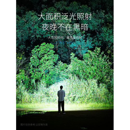 新型超亮強光頭燈超輕感應超長續航戶外徒步登山爬山頭戴式照明燈