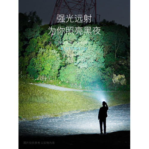 新型超亮強光頭燈超輕感應超長續航戶外徒步登山爬山頭戴式照明燈