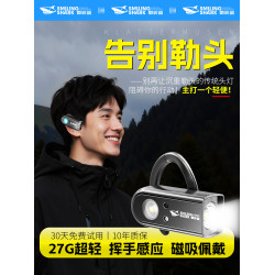 2025新款頭燈強光掛耳式照明燈頭戴感應燈戶外夜釣登山充電長續航