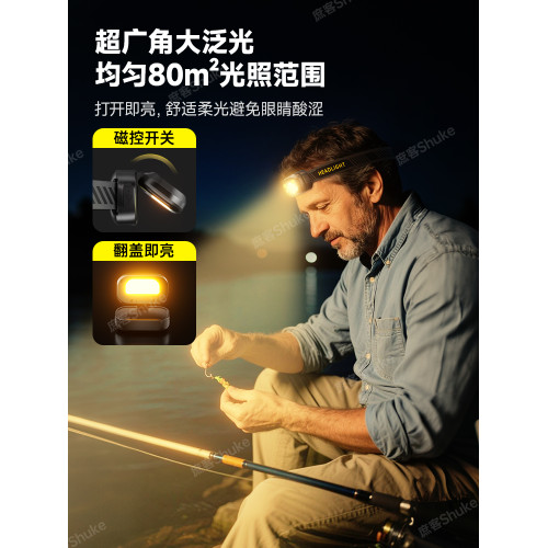 2025新款強光超亮頭燈感應超長續航趕海夜釣魚專用頭戴式戶外登山