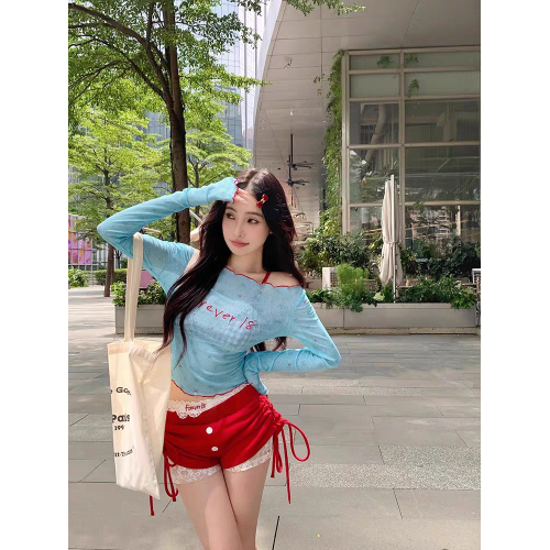 遊泳衣女2024新款多巴胺穿搭分體比基尼四件套純欲風保守長袖罩衫