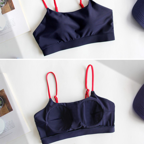 長袖防曬速乾兒童泳衣分體三件套女大童帶胸墊初中生少女溫泉泳裝