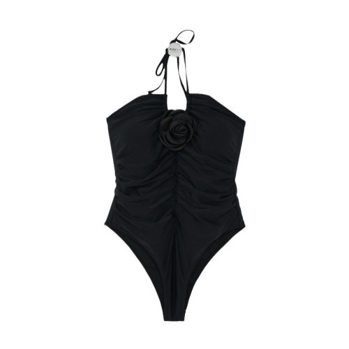 新款保守遮肚顯瘦性感遊泳衣露背連體泳衣女小胸聚攏