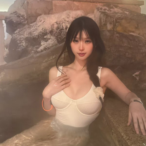 夏季新款歐美時尚性感露背連體泳衣度假風吊帶泳裝比基尼