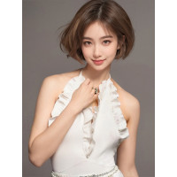 周迅同款赫本風氣質女神小胸飛邊高級感性感露背連體遊泳衣女泳裝