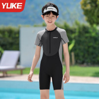 兒童泳衣男童2026新款夏季連體遊泳衣中大童男孩專業速乾訓練泳裝