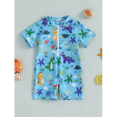K 9760 Boys' all-print swimsuit 男童滿印連體泳衣