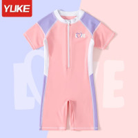兒童泳衣女童中大童新款夏季連體防曬遊泳衣寶寶女孩訓練泳裝