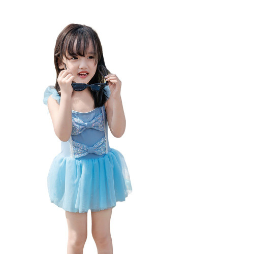 兒童連體泳衣可愛女寶寶公主泳衣女童泳衣嬰幼兒速乾泡溫泉遊泳衣