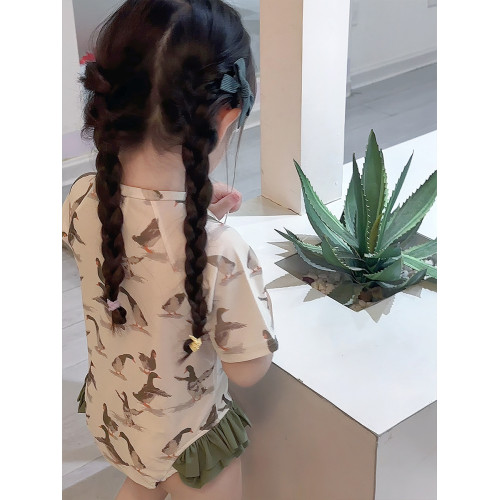 新款女童夏季可愛動物連體速乾長袖防曬泳衣中小童女寶寶沙灘泳衣 新款女童夏季可愛動物連體速乾長袖防曬泳衣中小童女寶寶沙灘泳衣