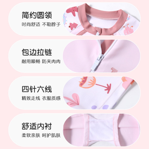 泳衣兒童女孩初中生保守連體新款中大童女童學生專業沖浪遊泳裝備