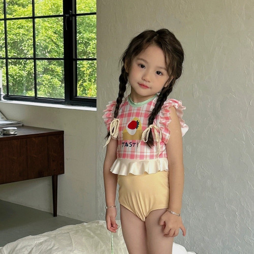 可愛女童遊泳衣夏季寶寶連體速乾兒童泳衣中小童女孩海邊遊泳套裝 可愛女童遊泳衣夏季寶寶連體速乾兒童泳衣中小童女孩海邊遊泳套裝