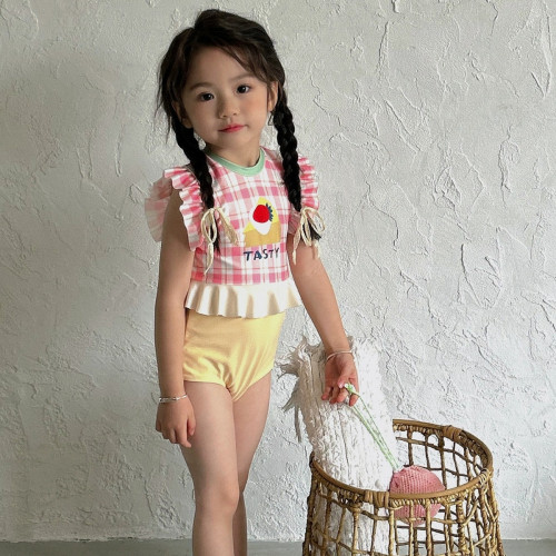 可愛女童遊泳衣夏季寶寶連體速乾兒童泳衣中小童女孩海邊遊泳套裝 可愛女童遊泳衣夏季寶寶連體速乾兒童泳衣中小童女孩海邊遊泳套裝