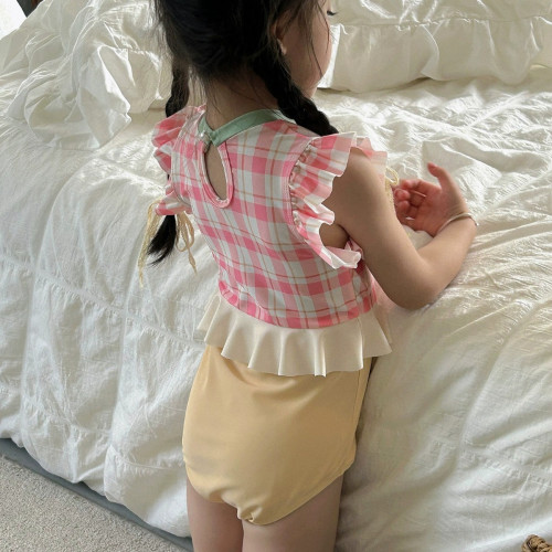 可愛女童遊泳衣夏季寶寶連體速乾兒童泳衣中小童女孩海邊遊泳套裝 可愛女童遊泳衣夏季寶寶連體速乾兒童泳衣中小童女孩海邊遊泳套裝