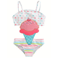 M 1903 Girls' cute one-piece swimsuit 女童可愛連體泳衣跨
