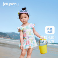 連體泳衣女童夏嬰幼兒甜美泳裝抗菌夏季女孩吊帶溫泉衣寶寶遊泳衣