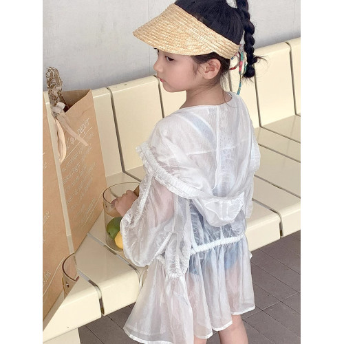 女童泳衣2026新款兒童夏季洋氣網紅小女孩高級連體防曬速乾遊泳衣