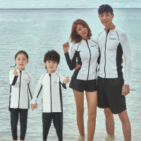 2024新款情侶潛水服女男分體長袖長褲水母衣浮潛沖浪泳衣套裝韓國