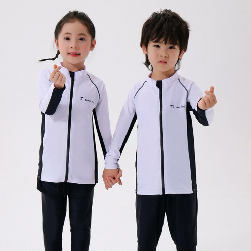 2024新款情侶潛水服女男分體長袖長褲水母衣浮潛沖浪泳衣套裝韓國