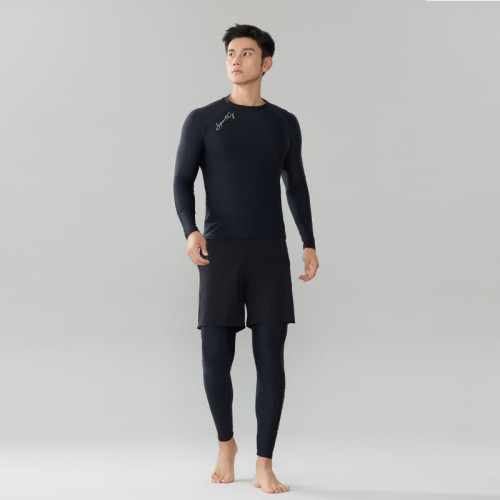 分體泳衣男士浮潛水服全身防曬沖浪服漂流泳裝長袖上衣水母衣套裝
