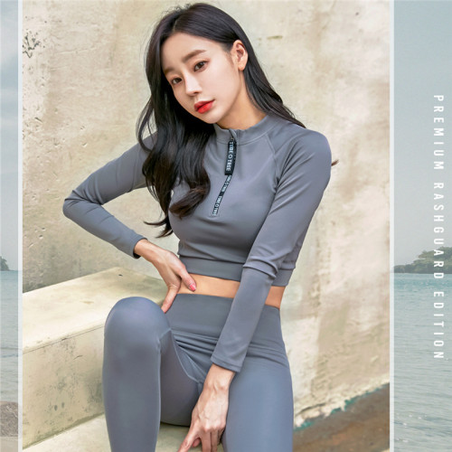潛水服女長袖長褲防曬速乾水母分體沖浪服遊泳衣專業全身浮潛泳衣 潛水服女長袖長褲防曬速乾水母分體沖浪服遊泳衣專業全身浮潛泳衣
