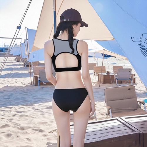 2025泳衣女新款分體五件套保守浮潛防曬長袖褲水母運動沖浪套裝