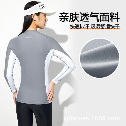 韓版2025新款潛水服防曬長袖長褲保守泳衣沖浪水母衣度假泳裝
