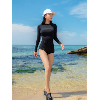 韓國潛水衣女水母衣防曬浮潛長袖泳衣分體套裝沖浪服沙遊泳衣女式
