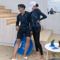 情侶潛水服男女分體長袖長褲水母衣浮潛沖浪泳衣套裝新款新款韓國