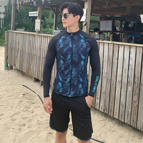 情侶潛水服男女分體長袖長褲水母衣浮潛沖浪泳衣套裝新款新款韓國