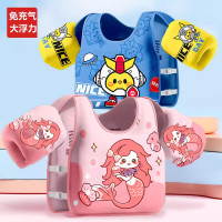 兒童免充氣浮力背心寶寶初學遊泳水袖浮力手臂圈水袖泡沫遊泳裝備