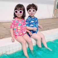 夏季浮力漂浮男女童泳衣連體小童學遊泳裝冰絲速乾沙灘泳池浮力衣
