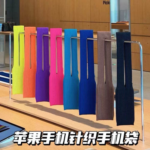 水果3D針織手機包斜後後背包耐用一體通用手提長款復古