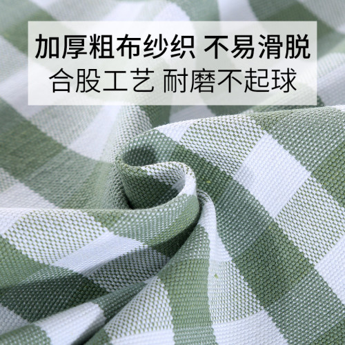 一對裝老粗布枕巾單人防滑亞麻透氣吸汗老式夏季涼感枕頭巾不起球