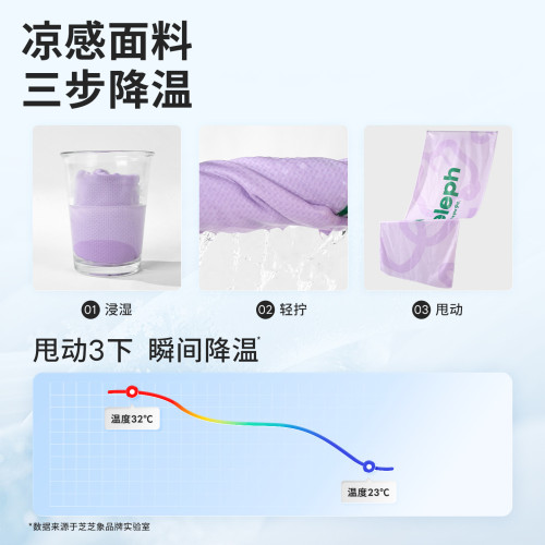芝芝象速乾巾速吸汗健身擦汗巾女跑步羽毛球涼感籃球降溫運動毛巾